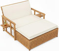 Wood Adjustable Outdoor Daybed