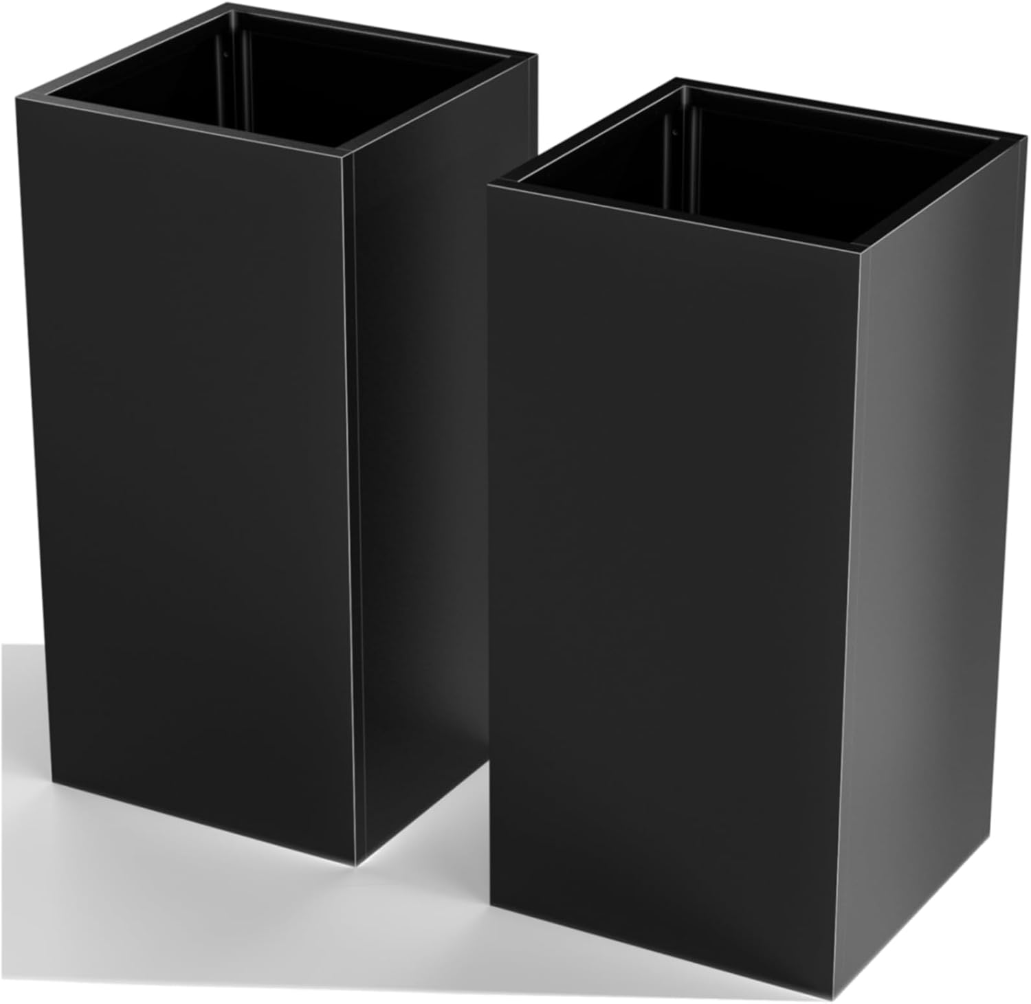 Black Rectangular Metal Planter Box