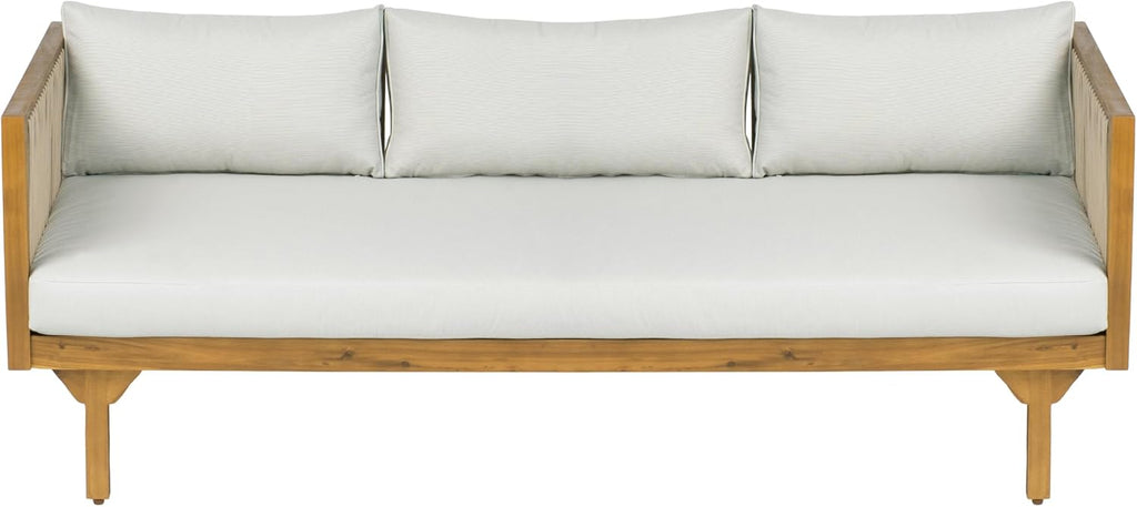 Wood Outdoor 3-Seater Daybed Sofa
