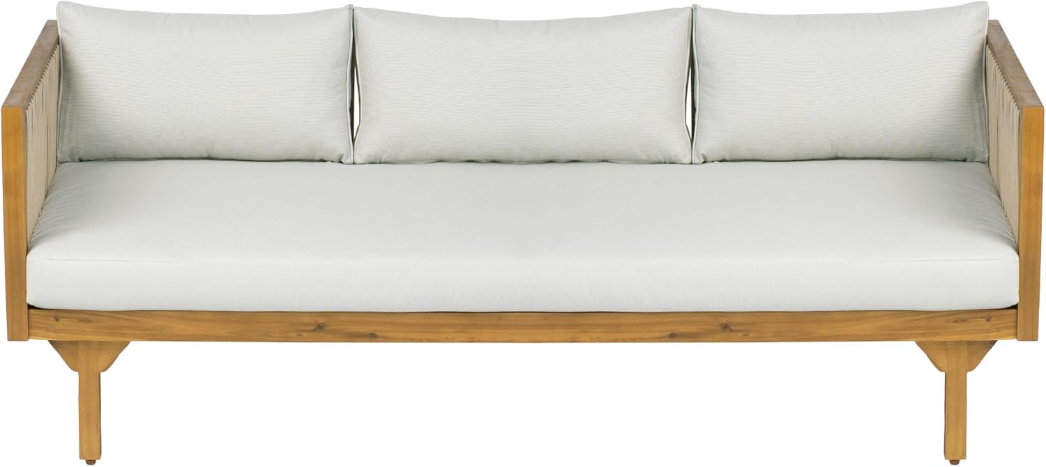 Wood Outdoor 3-Seater Daybed Sofa