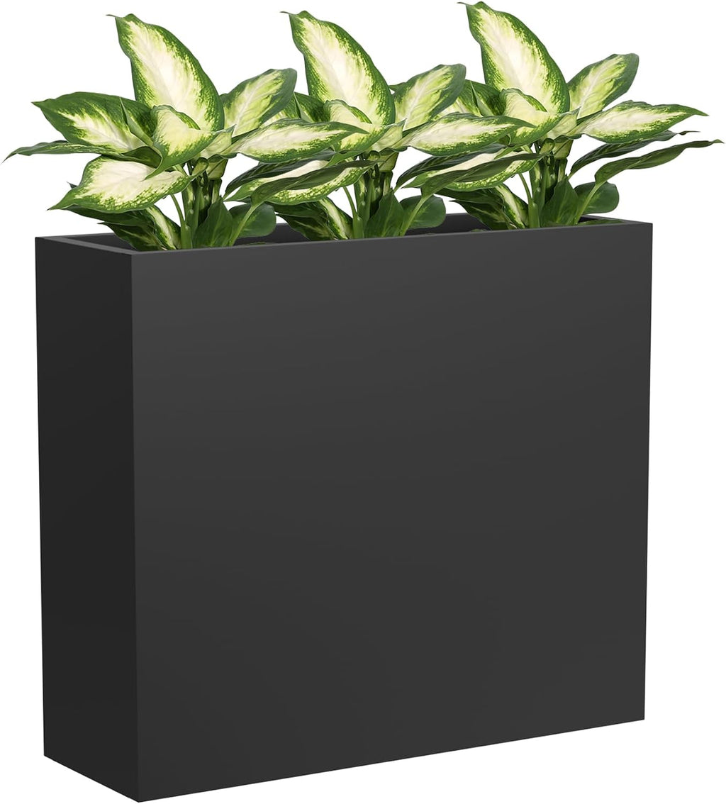 Tall Rectangular Metal Planter Box