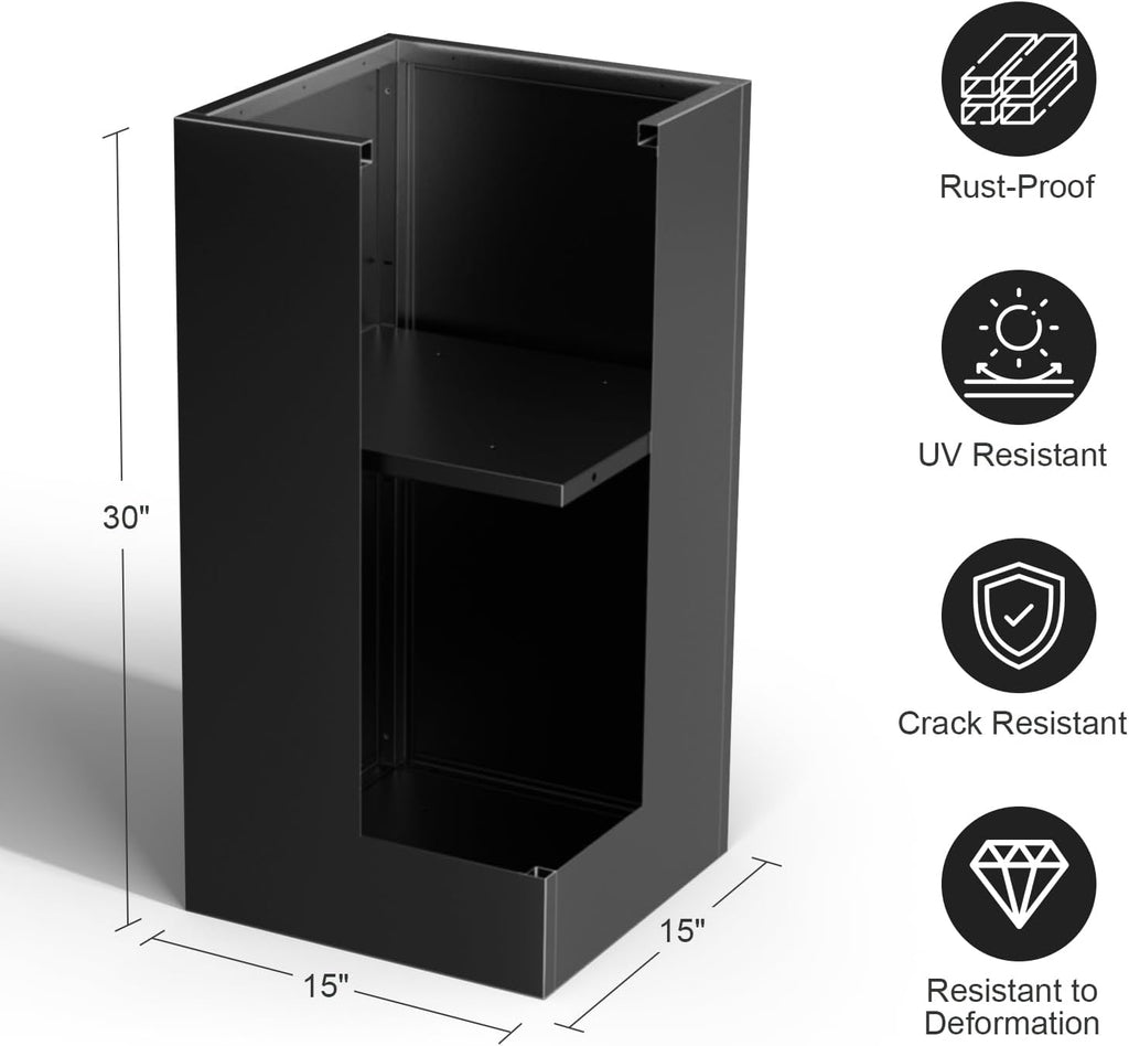 Black Rectangular Metal Planter Box