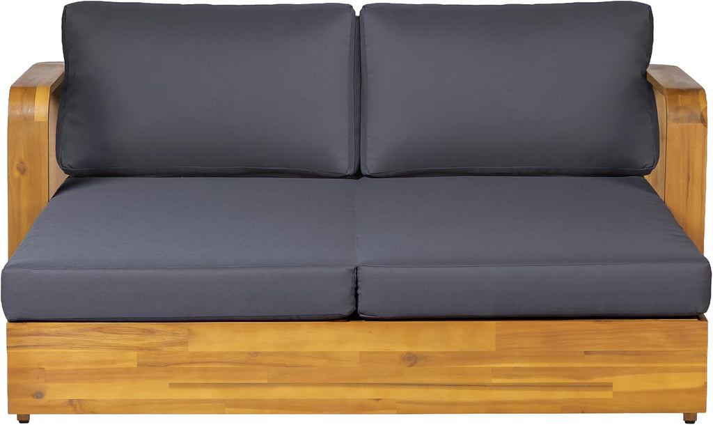 Wooden 2-Seater Outdoor Daybed