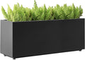 Black Rectangular Metal Planter Trough