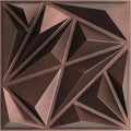 Antique Copper 3D Diamond Wall Panels