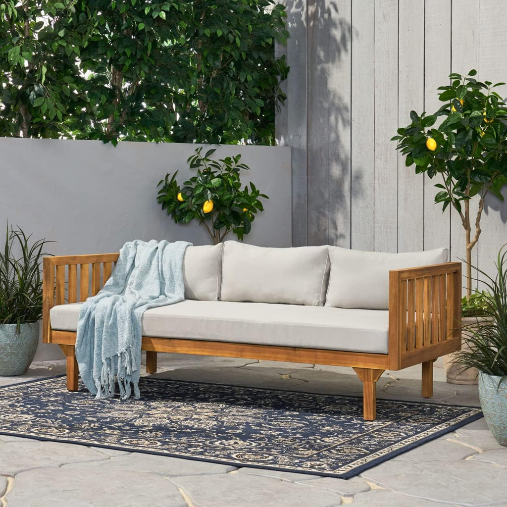 Wood 3-Seater Outdoor Daybed