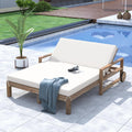 Wood Outdoor Reclining Daybed