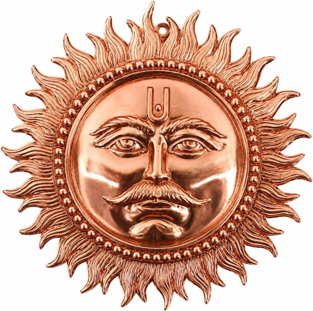 Handcrafted Copper Sun Wall Hanging