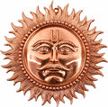 Handcrafted Copper Sun Wall Hanging