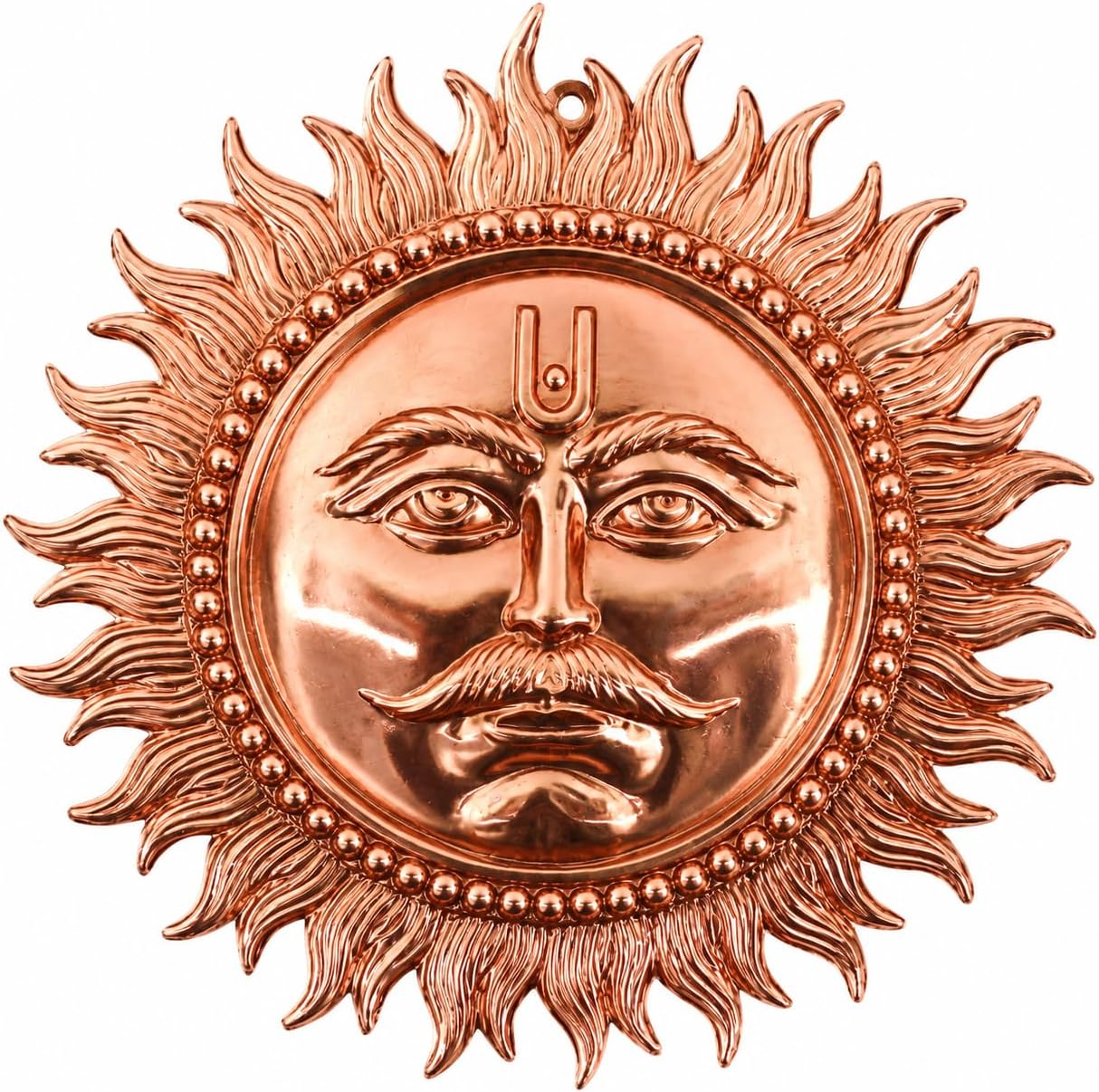 Handcrafted Copper Sun Wall Hanging