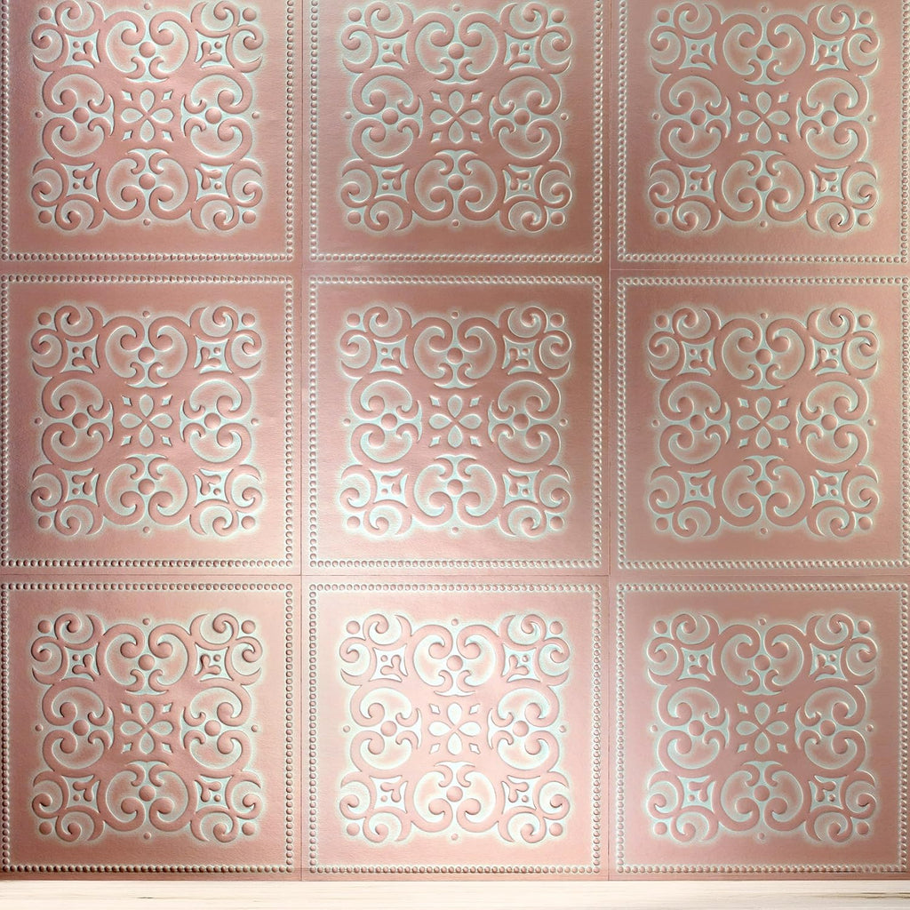 Patina Copper Peel Stick Wallpaper Tiles