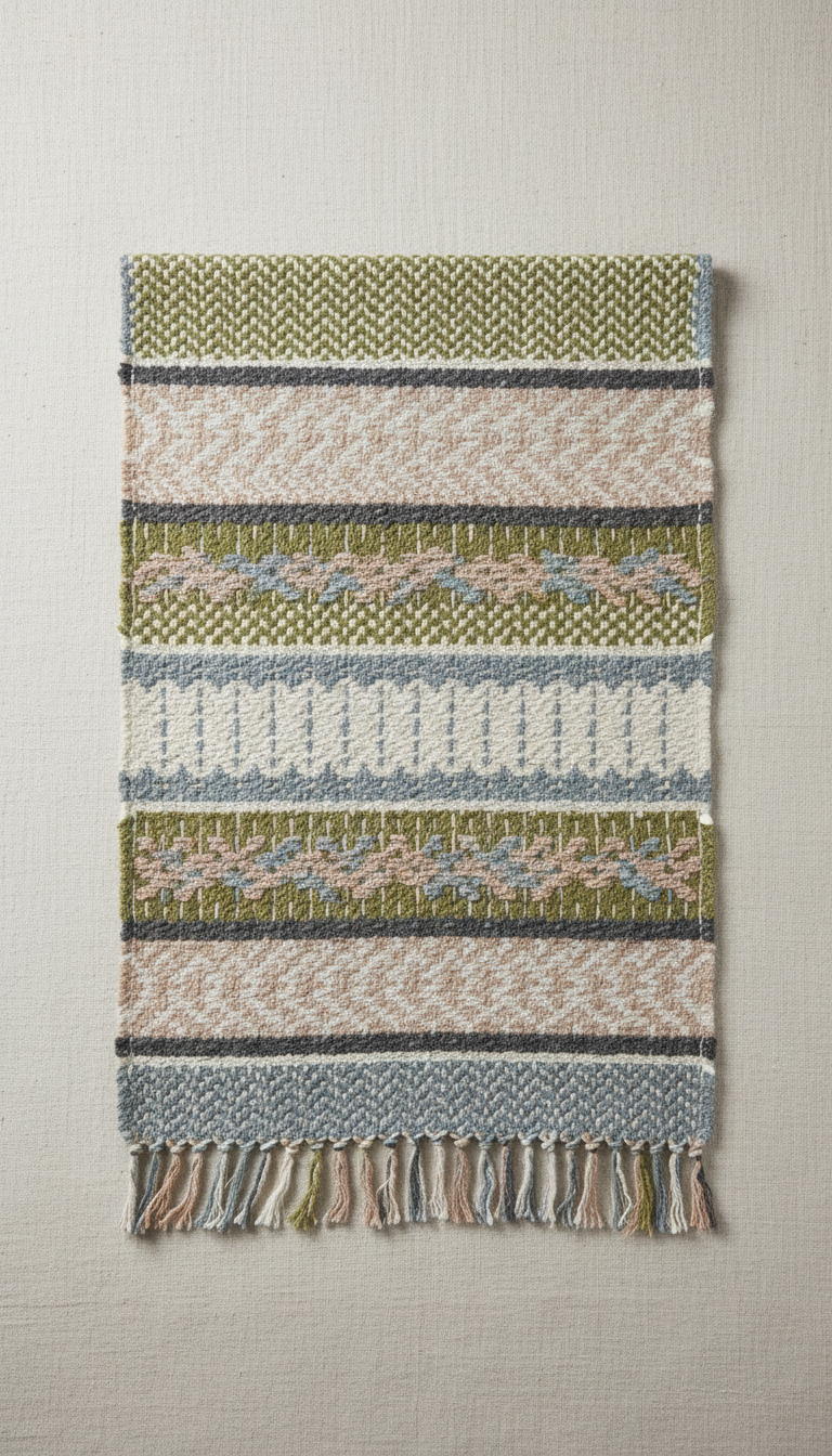 Handwoven Patio Throw With Fringe